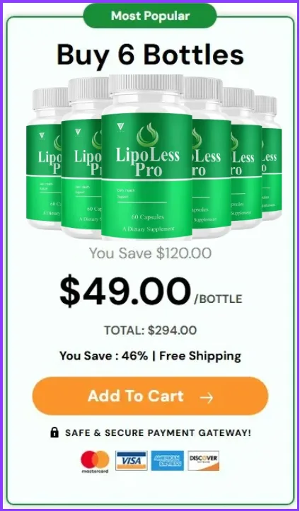 lipoless Pro 6 Bottles